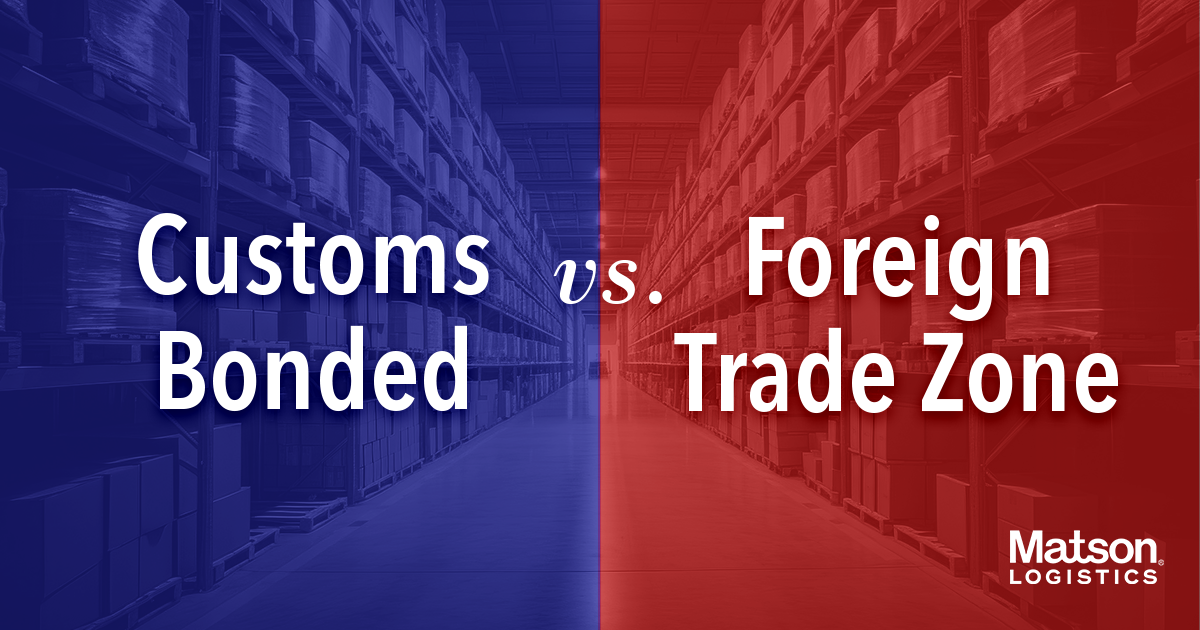 Customs Bonded vs. FTZ: A Guide for Importers